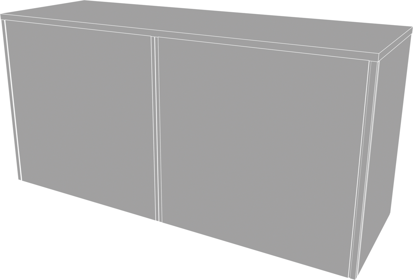 6ft x 3.5ft Hybrid Pro Modular Counter 04 (Hardware Only)