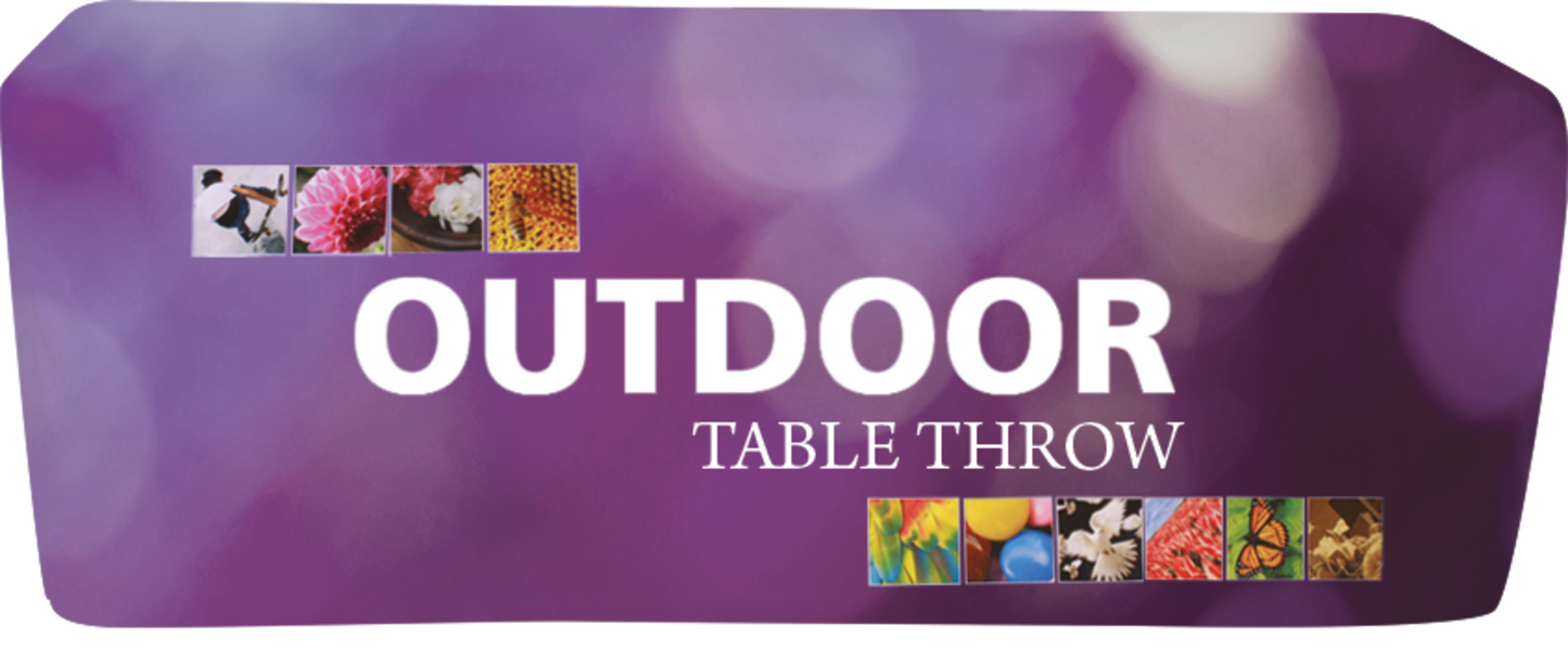 6ft Fitted Dye-Sub Outdoor Table Throw Full