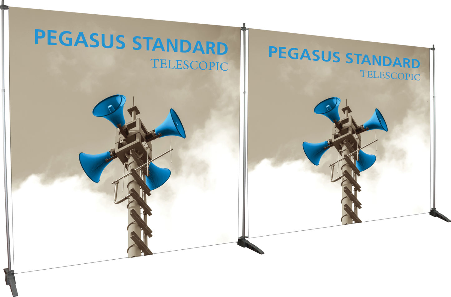 8ft x 8ft Pegasus Standard Telescopic Banner Stand (Hardware Only)