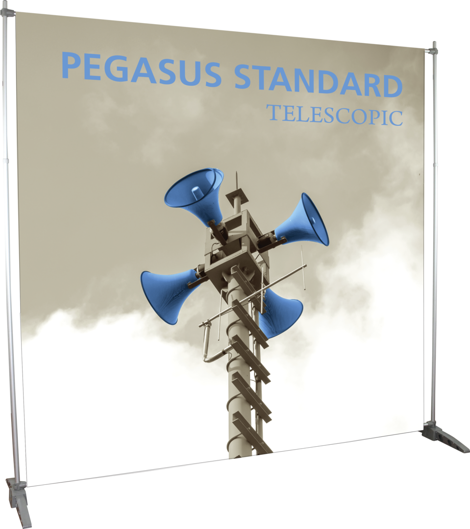 8ft x 8ft Pegasus Standard Telescopic Banner Stand (Hardware Only)