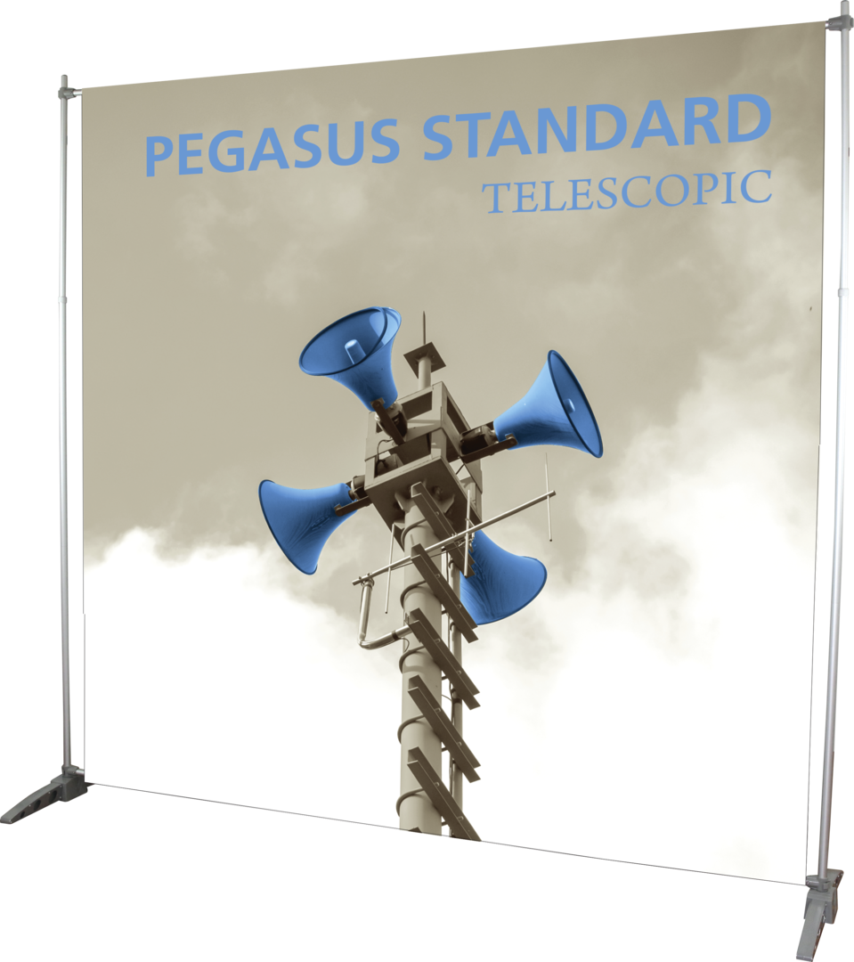 8ft x 8ft Pegasus Standard Telescopic Banner Stand (Hardware Only)