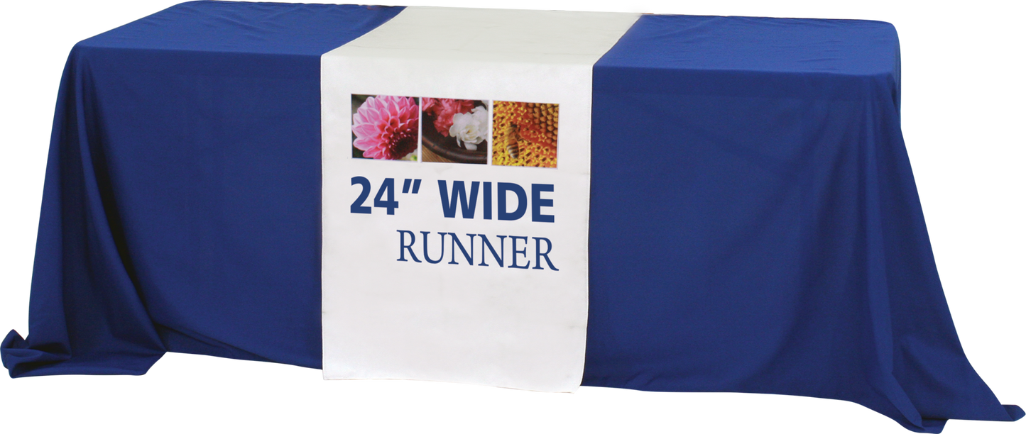 24in x 84in Premium Dye Sub Table Runner Full