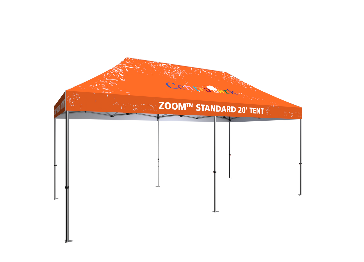 20ft x 10ft Zoom Standard Popup Tent Custom Printed (Graphic Package)