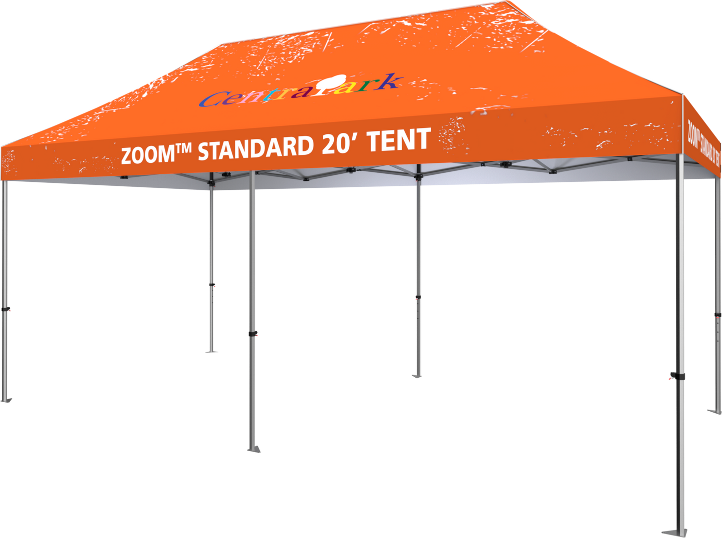 20ft x 10ft Zoom Standard Popup Tent Custom Printed (Graphic Package)